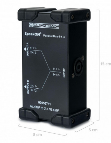 Pronomic Speakon Parallel Box 4-4-4 ,...