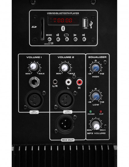 Pronomic PH12A active speaker MP3/Bluetooth 150/300 Watt , Pronomic Ph12a Speaker ativo MP3 / Bluetooth 150/300 Watt