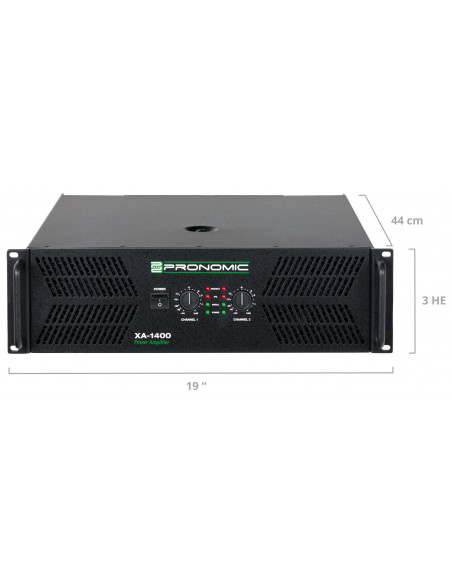 Pronomic XA-1400 Amplifier 2 x 3000 Watts , Amplificador de XA-1400 Pronomic 2 x 3000 Watts