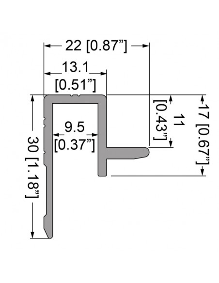 PENN E0490 Perfil Aluminio 9mm Slam Lid