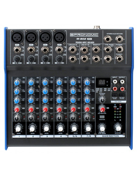 Pronomic M-802FX mixer , Misturador Pronomic M-802FX