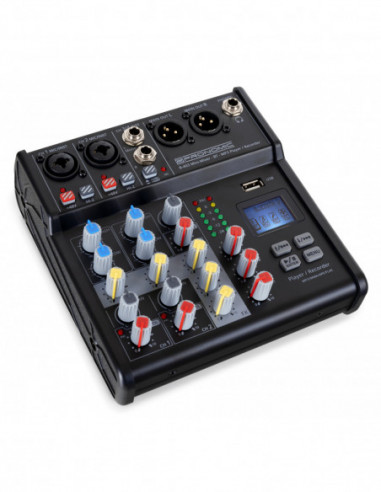 Pronomic B-403 Mini Mixer with Bluetooth® and USB Recording , Pronomic B-403 Mini Mixer com Bluetooth® e Gravação USB