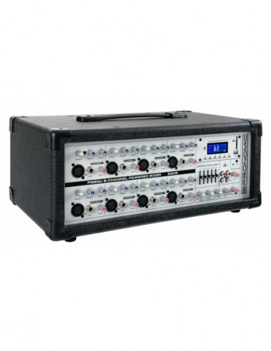 Pronomic PM83U 8-channel powered mixer with USB/SD/Bluetooth MP3 Player