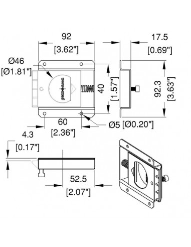 PENN L2470 Fecho Medio Sistema Slam Lid