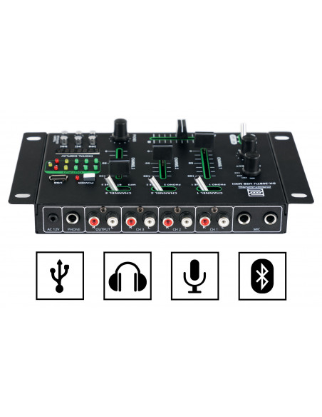 Pronomic DX-30BTU USB MKII DJ Mixer with Bluetooth , Pronomic DX-30BTU USB MKII DJ misturador com Bluetooth