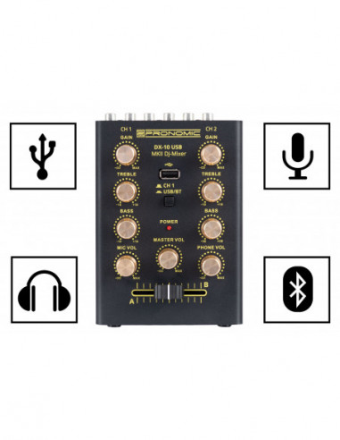 Pronomic DX-10 USB MKII DJ Mixer ,...