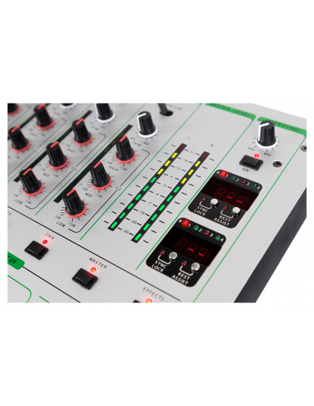 Pronomic DJM500 5-Channel DJ Mixer , Misturador de DJ de 5 canais Pronomic DJM500