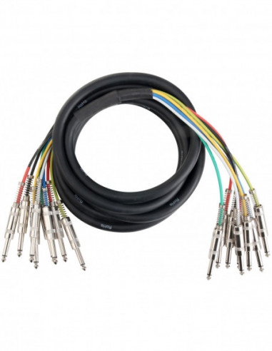 Pronomic Stage MJJ8-3 Multicore Cable 8 x 6.3 mm Jack mono to 6.3 mm Jack mono 8 x 3 m