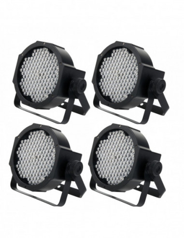 Showlite FLP-144 RGBW Flatline Panel LED Floodlight 144x 10 mm LED 4-piece SET