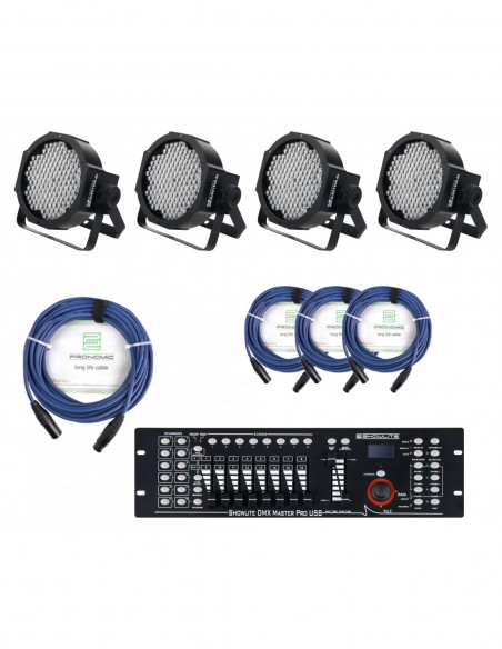 Showlite FLP-144 4xSet + Showlite Master Pro USB + cable , ShowLite FLP-144 4xset + ShowLite Master Pro USB + Cable
