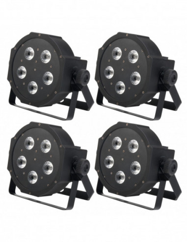 Show Lite FLP 5x9W Flatline Panel LED floodlights RGBW - Set of 4