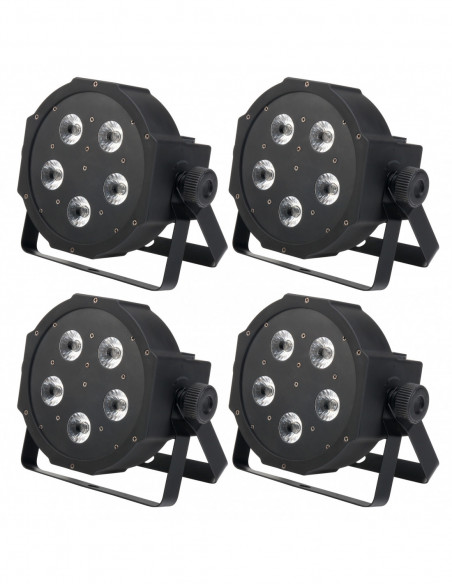 Show Lite FLP 5x8W Flatline Panel LED floodlights RGBW - Set of 4