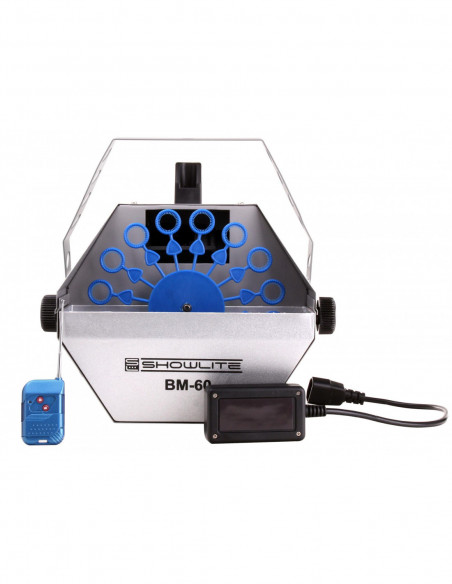 Showlite BM-60 Bubble Machine incl. UV-Fluid, yellow , Máquina de bolha Showlus BM-60 incl. Fluido UV, Amarelo