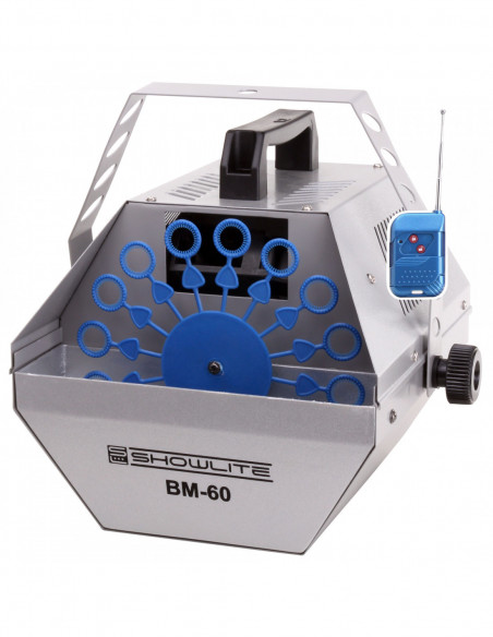 Showlite BM-60 bubble machine with remote control , Máquina de bolha de Showlus BM-60 com controle remoto