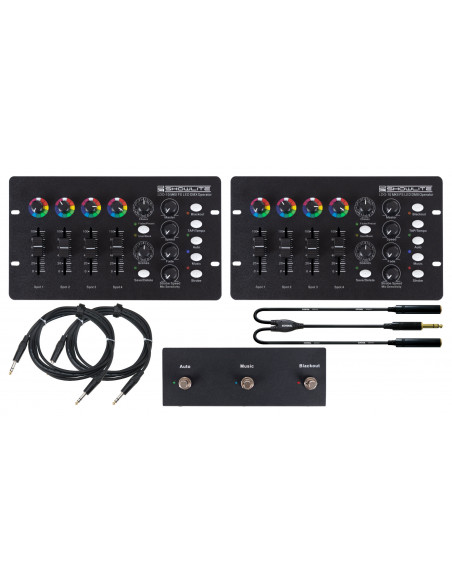 Showlite LDO-10 MKII FS + Footswitch Dual Set , Showlite ldo-10 mkii fs + pedal conjunto duplo