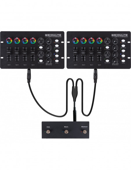 Showlite LDO-10 MKII FS + Footswitch Dual Set , Showlite ldo-10 mkii fs + pedal conjunto duplo