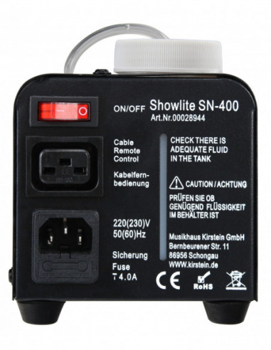 Showlite SN-400 fog machine + Fluid...