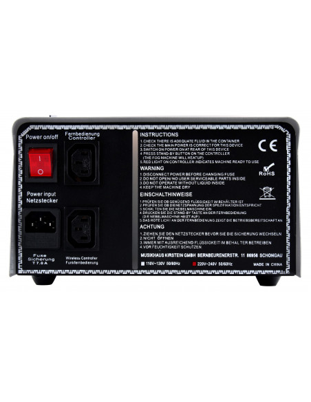 Complete set Showlite SN-1200 Fog machine + 5 L smoke fluid , Conjunto completo Showlite SN-1200 Máquina de nevoeiro