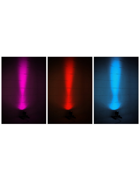 Showlite SN-400 fog machine + SPS-121 RGBW spot + 5 l fluid set  , Máquina de nevoeiro Showlus SN-400 + SPS-121 RGBW