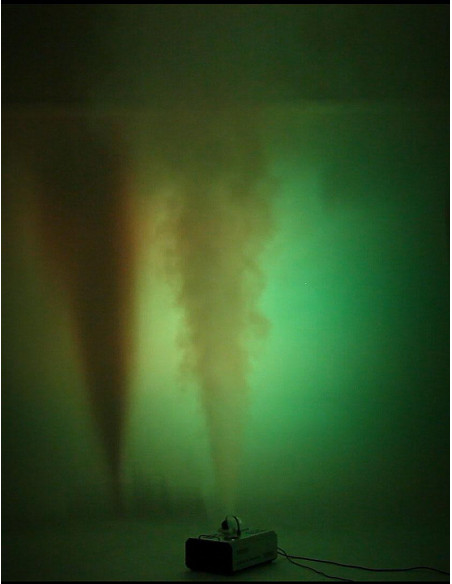 Complete Set Showlite SNV-1500D DMX Fog Machine 1500W incl. remote control + 1L liquid fog ,