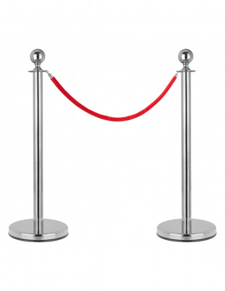 Stagecaptain PLS-150 Deluxe 2.1-150G Barrier Stand Crowd Guidance System 1.5m Silve Set With Signage