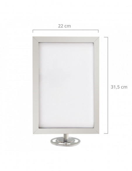 Stagecaptain PLS-150 Deluxe 2.1-150G Barrier Stand Crowd Guidance System 1.5m Silve Set With Signage