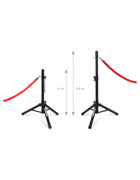 Pronomic PLS-150 Personenleitsystem faltbar Set mit 1,5m Seil , PROMÓRICO PLS-150 personenleitsystem Faltbar Set Mit