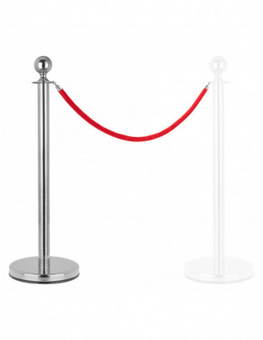 Stagecaptain PLS-150 Deluxe 1.1-150S Barrier Stand Crowd Guidance System 1.5m Silver