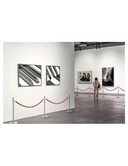 Stagecaptain PLS-150 Deluxe 1.1-150S Barrier Stand Crowd Guidance System 1.5m Silver