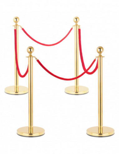 Stagecaptain PLS-150 Deluxe 4.4-150G Barrier Stand Crowd Guidance System 1.5m gold