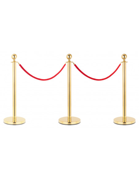 Stagecaptain PLS-150 Deluxe 3.2-150G Barrier Stand Crowd Guidance System 1.5m gold