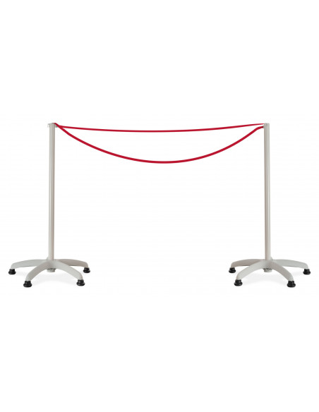 Stagecaptain PLSG-Basic Absperrband Paar GR 2x SET 4 Ständer mit Ausziehband 2 m , max. Dehnung 3 m