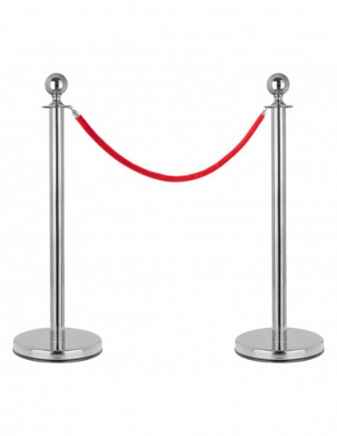 Stagecaptain PLS-150 Deluxe 2.1-150S Barrier Stand Crowd Guidance System 1.5m silver