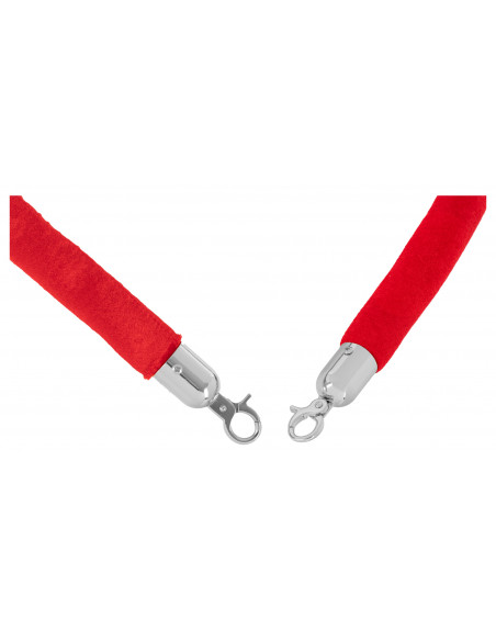 Stagecaptain RRS-150 Rope - Cord for PLS-150S Queue Barrier Post Red/Silver 1.5m