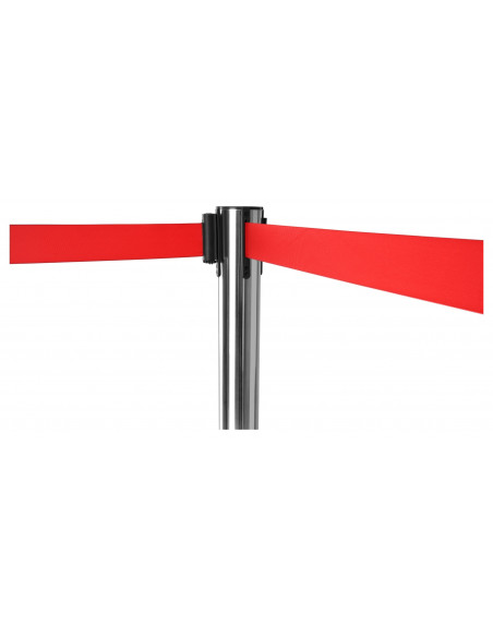 Stagecaptain PLS-200S Barricade Crowd Direction System  Silver 10-Piece SET