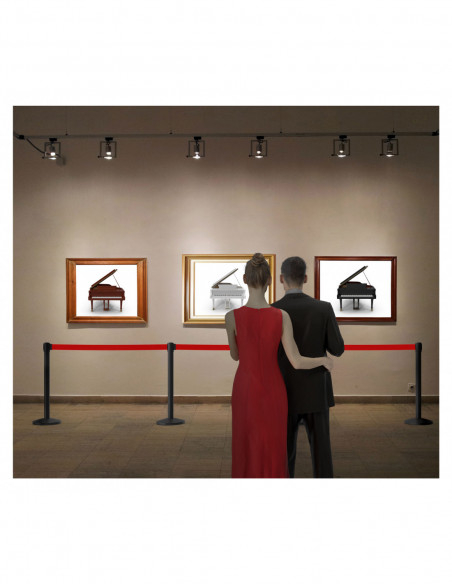 Stagecaptain PLS-200B Barricade Crowd Direction System  Black 4-Piece SET