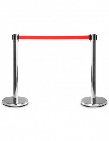 Stagecaptain PLS-200S Barricade Crowd Direction System  Silver Pair