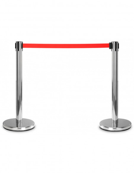 Stagecaptain PLS-200S Barricade Crowd Direction System  Silver Pair