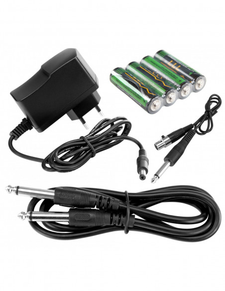 McGrey UHF-2V2H Quad Radio Microphone Set with 2x handheld microphones, 2 headsets and pocket