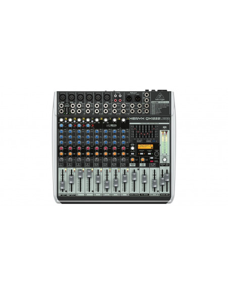 BEHRINGER QX1222USB XENYX Mesa de mistura de 12 canais