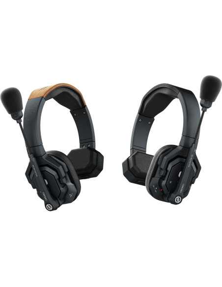 Hollyland Solidcom SE 4S — Kit Wireless — Conjunto Headsets sem fios, de ouvido único, com comunicação Full-Duplex (2.4 GHz)
