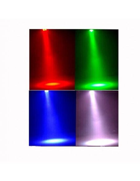 LEDPAR 28 Projector Leds RGBW 7X4W C/ Comando
