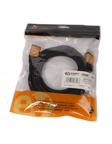 Emelec VíasCom EQ110 Cabo HDMI 2.0 4K...