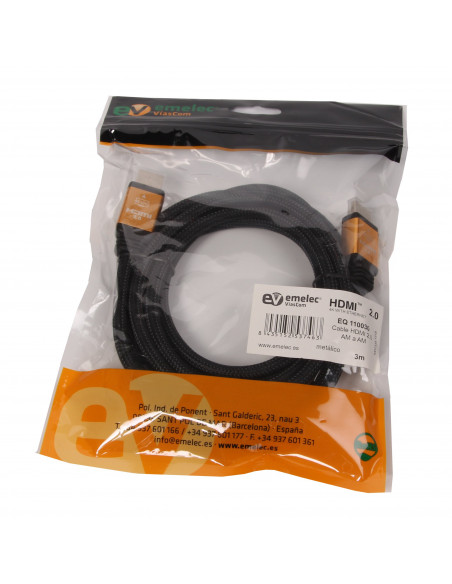 Emelec VíasCom EQ110 Cabo HDMI 2.0 4K 7.5mt
