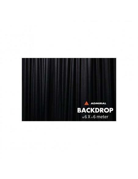Pano de Fundo 6mx6m preto 320 g/m² Backdrop