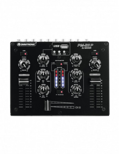 OMNITRONIC PM-211P DJ Mixer with Player