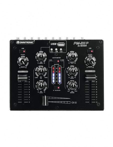 OMNITRONIC PM-211P DJ Mixer with Player