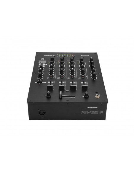 OMNITRONIC PM-422P 4-Channel DJ Mixer with Bluetooth & USB Player -