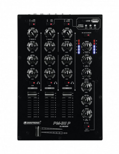 OMNITRONIC PM-311P DJ Mixer with... OMNITRONIC PM-311P DJ Mixer with...