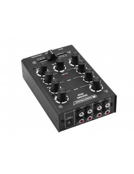 OMNITRONIC GNOME-202 Mini Mixer black - Mesa de mistura dj de dois canais